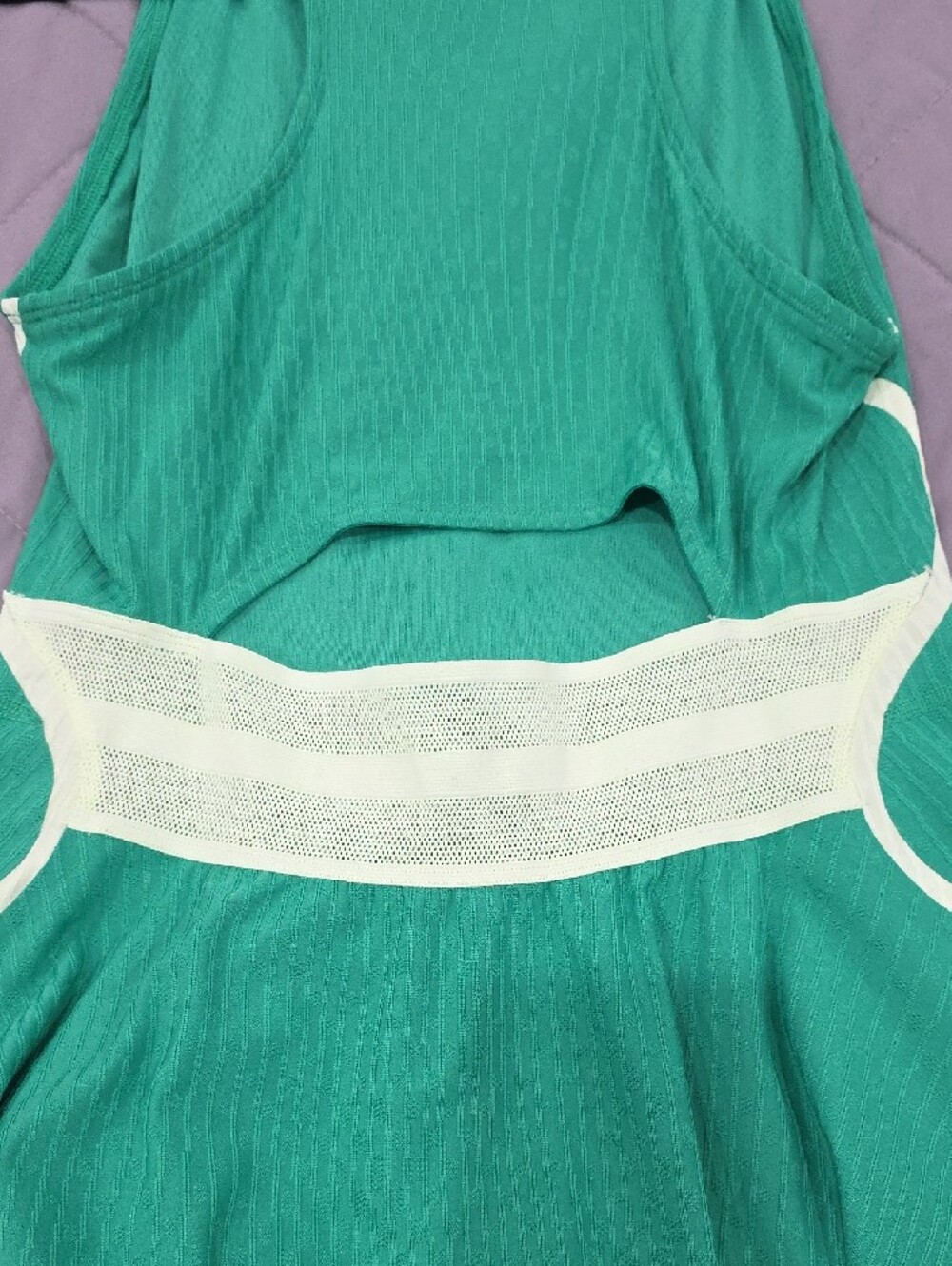Nike Green Athletic Tank Dress with White Swoosh - Picture 3 of 5